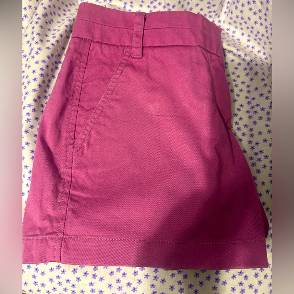 J Crew Chino shorts size 0 pink